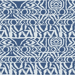 navy boho tribal abstract by rysunki_malunki