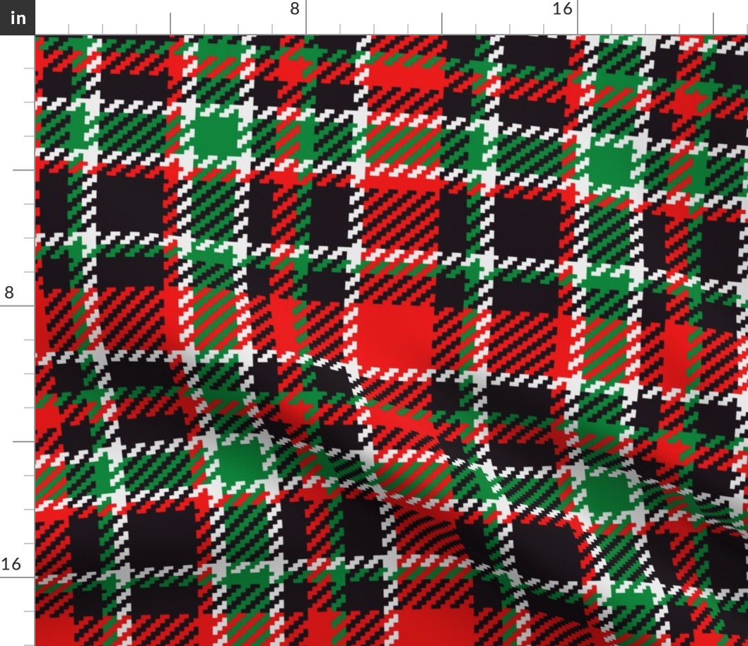 Christmas plaid red green