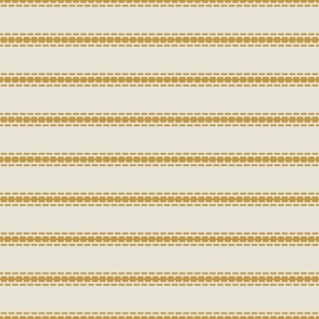 Horizontal thin stripes french linen cream mustard yellow