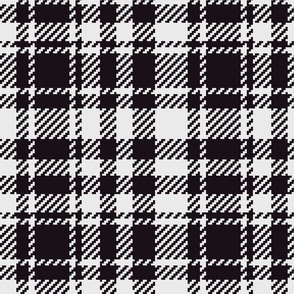 Christmas plaid black large