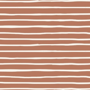 Terracotta Red Stripes (24")