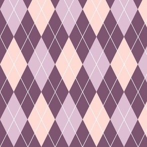 Preppy Argyle, Purple and Pink