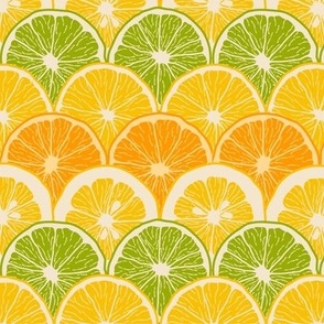 Overlapping Citrus Slices