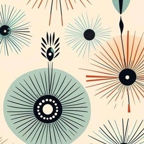 Mid-Century Modern Sputnik Pattern