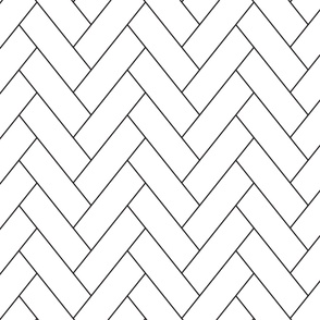 White Herringbone Pattern