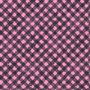 Bobbin Bouquet - Gingham - Black and Pink