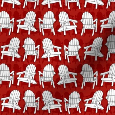 Adirondack Chairs (Lobster Red small scale)  