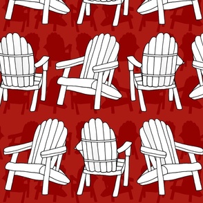 Adirondack Chairs (Lobster Red large scale)  