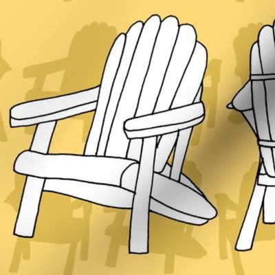 Adirondack Chairs (Sunshine Yellow large scale)  