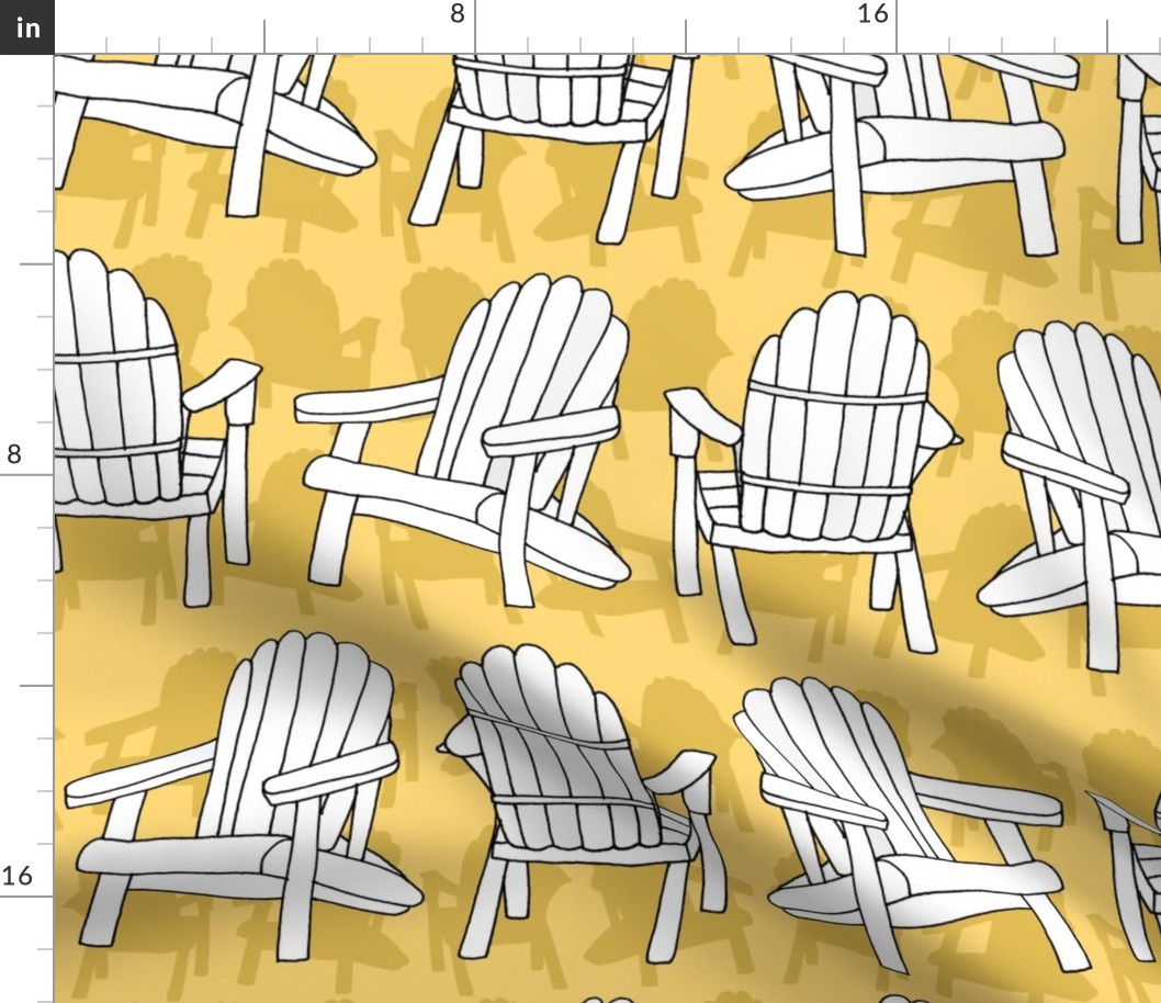 Adirondack Chairs (Sunshine Yellow large scale)  