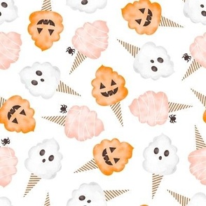 Watercolor Halloween Cotton Candy 