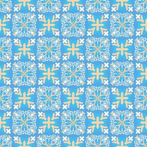 Eastern Mosaic - Light Blue