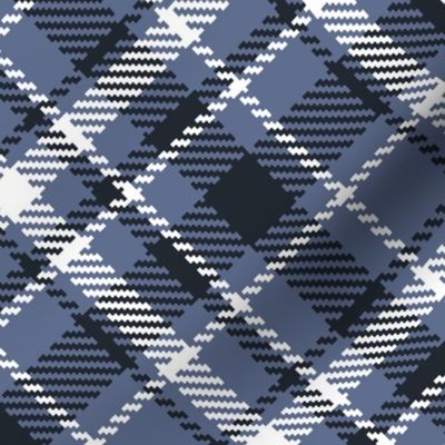 Retro Tartan Blue Nova diagonal