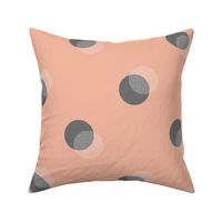 Venn Diagram - Pink and Grey - Loose Dots