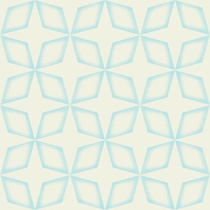 Non-directional star lattice - Off White and Blue