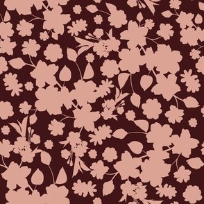 Brown Floral Pattern by Courtney Graben