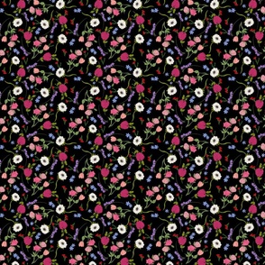 Black Floral Pattern by Courtney Graben