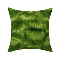 Green Monster Faux Fur Background Rotated - Large Scale