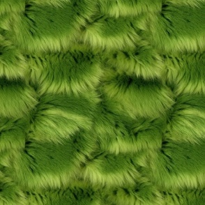 Green Monster Faux Fur Background Rotated - Large Scale