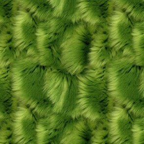 Green Monster Faux Fur Background -Large Scale