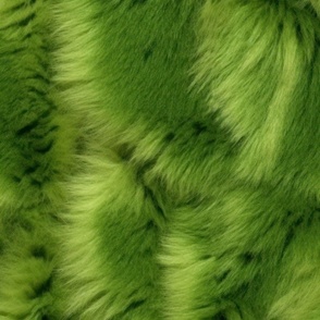 Green Monster Faux Fur Background -XL Scale