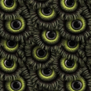 Furry Monster Eyeballs - Large Scale