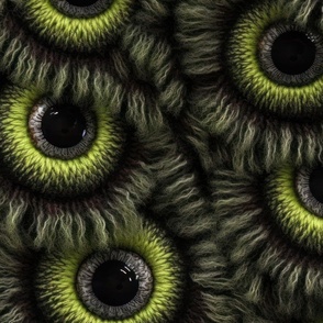 Furry Monster Eyeballs - XL Scale
