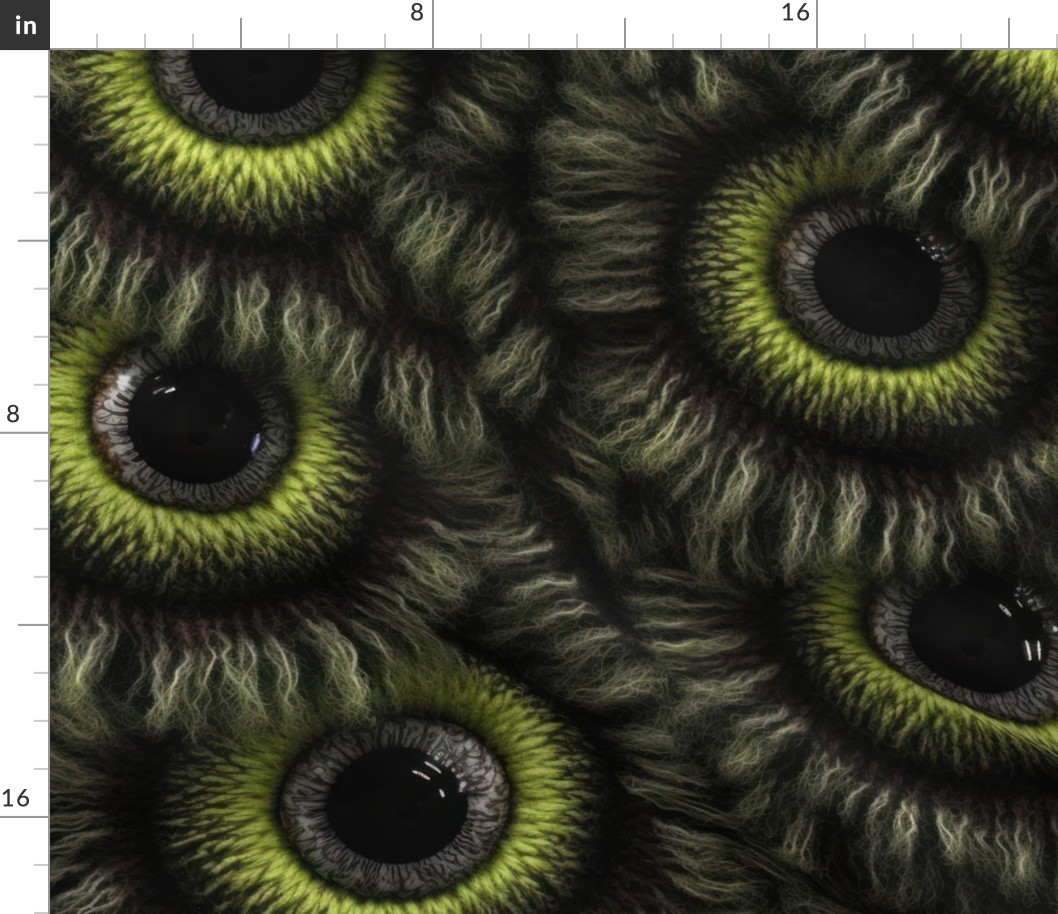 Furry Monster Eyeballs - XL Scale