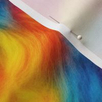 Bright Rainbow Faux Fur Background - Small Scale