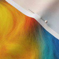 Bright Rainbow Faux Fur Background - Medium Scale