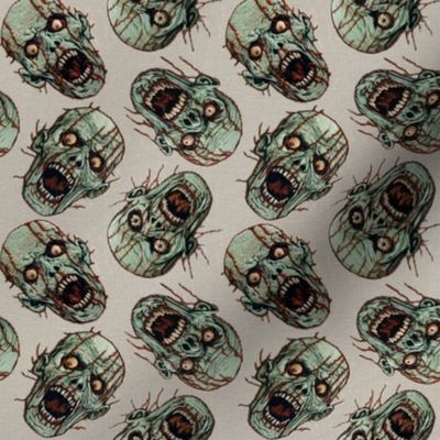 Creepy Zombie Halloween Embroidery - XS Scale