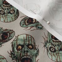 Creepy Zombie Halloween Embroidery - XS Scale