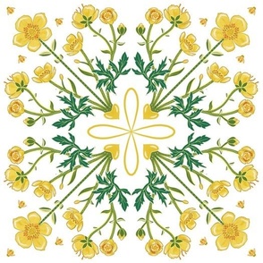 Buttercup Rosette - medium size