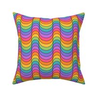 Groovy and Trippy Psychadelic Waves Lilac - Medium Scale