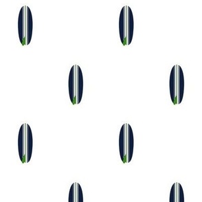 NAVY BLUE AND FRESH GREEN CLASSIC MINI SURFBOARDS 