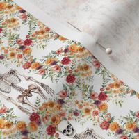 Floral Skeleton White