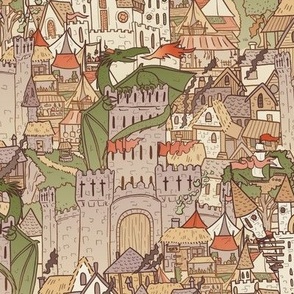 Castle Medieval Tapestry Medieval Decor Medieval Art Medieval Home