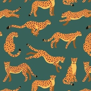Cheetah  Print Jungle Adventure in Teal and Orange, Zoo Animal, African Safari, Leopard Baby Boy Clothes, Tropical Playroom, Kids Room Decor,