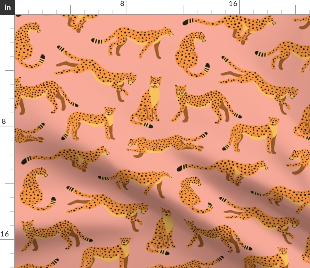 Cheetah Print on Pink, Jungle Adventure , Zoo Animal, African Safari, Leopard Baby Boy Clothes, Tropical Playroom, Kids Room Decor