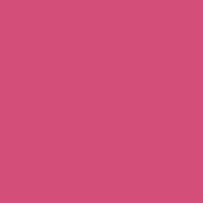 Dark Blush Pink Solid #D44F7A