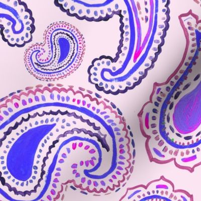Girly Paisley Pattern by Courtney Graben