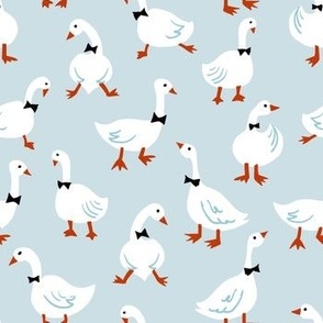 Goose Pattern Blue