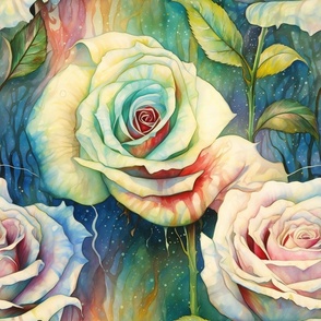 Dreamy Roses, Rainbow Rose Flowers