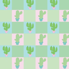 Girly Cactus Pattern by Courtney Graben