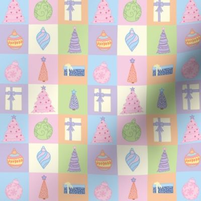 Pastel Christmas Pattern by Courtney Graben