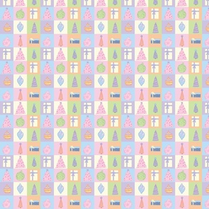 Pastel Christmas Pattern by Courtney Graben