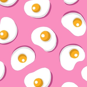 Pink Fried Eggs, large scale