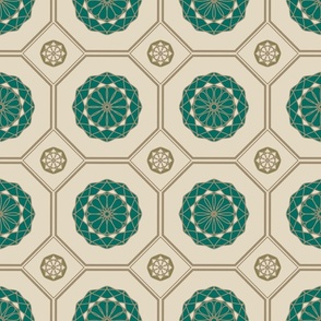 faceted-circles-green