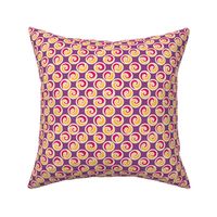 Swirl to Her polka dots (12") - pink, yellow, purple (ST2023STH)