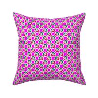 Swirl to Her polka dots (12") - pink, teal (ST2023STH)